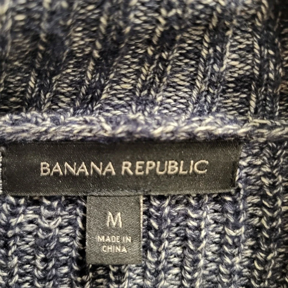 Banana Republic Shawl Collar Cardigan Sweater Men's Medium‎ Preppy Coastal Cozy